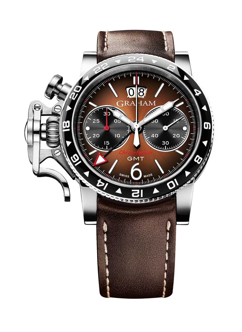Graham Chronofighter Vintage GMT 44mm in Steel