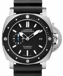 PAM 1289 - Luminor Submersible 1950 Titanium with Black Ceramic Bezel on Black Rubber Strap with Black Dial