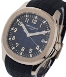 Aquanaut 5168G 20th Anniversary in White Gold on Blue Rubber Strap with Blue Dial