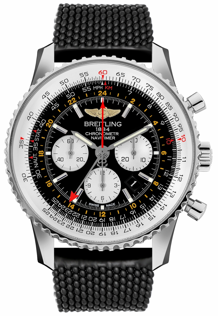 Breitling Navitimer GMT Chronograph 48mm Automatic in Steel