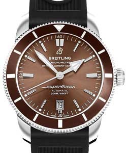 Superocean Heritage II 42mm Automatic in Steel with Bronze Bezel on Black Ocean Racer Rubber Strap with Bronze Dial