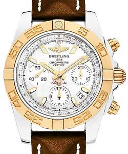 Chronomat 41 Chronograph 2-Toned in Steel with Rose Gold Bezel - Limited Edition on Brown Calfskin Leather Strap with Mother of Pearl Dial