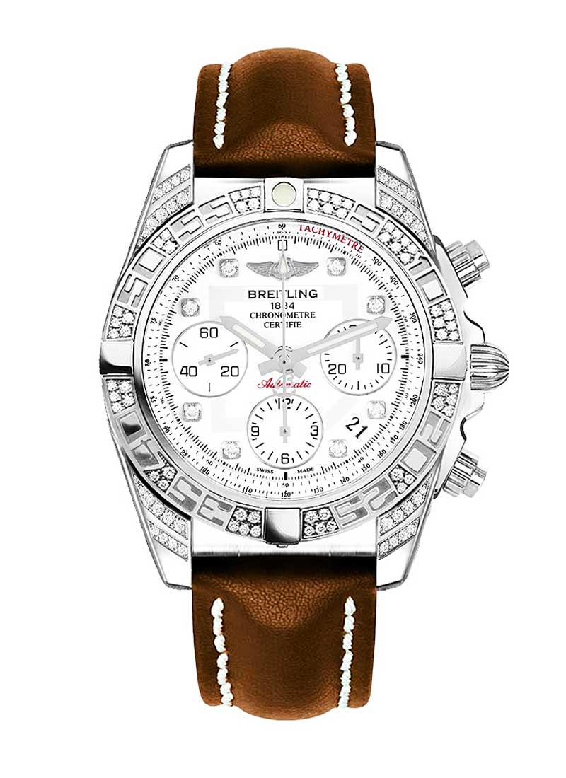 Breitling Chronomat 41mm Automatic in Steel with Diamond Bezel
