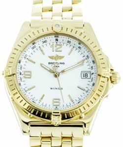 Wings  Automatic in Yellow Gold On Yellow Gold Bracelet with Mother of Pearl Dial