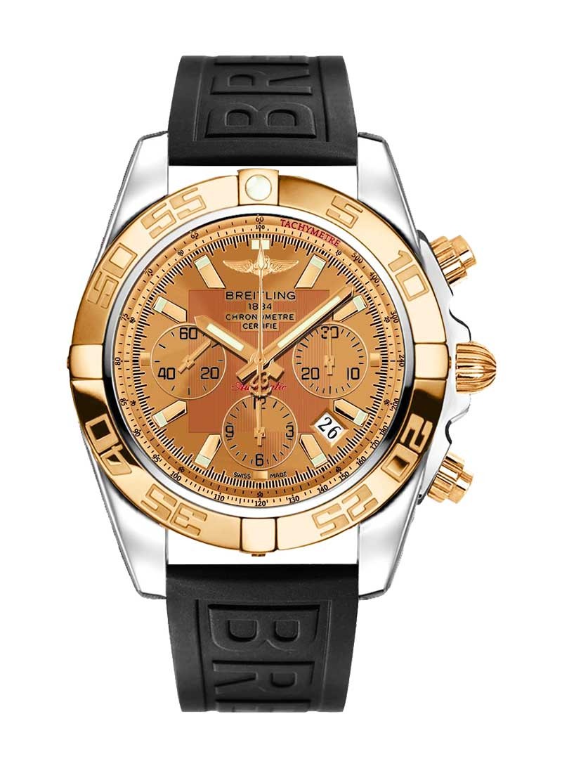 Breitling Chronomat 44mm Automatic in Polished Steel with Rose Gold Bezel