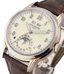 Perpetual Calendar 5320G in White Gold on Brown Crocodile Leather Strap with Lacquered Cream Dial