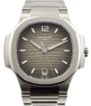 Nautilus Ladies 7118 in Stainless Steel on Steel Bracelet with Grey Dial
