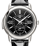 Tourbillon Minute Repeater Perpetual Calendar 5316P in Platinum on Black Crocodile Leather Strap with Black Dial