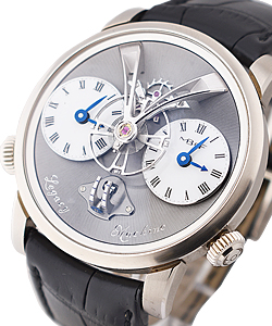 Legacy Machines No.1 44mm in White Gold on Black Crocodile Leather Strap with Gray Roman Dial