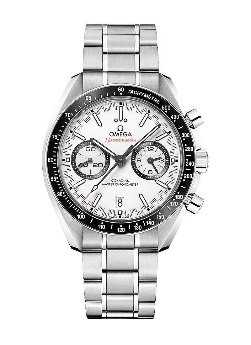 Omega Speedmaster Racing Master Co-Axial in Steel with Black Tachymeter Bezel