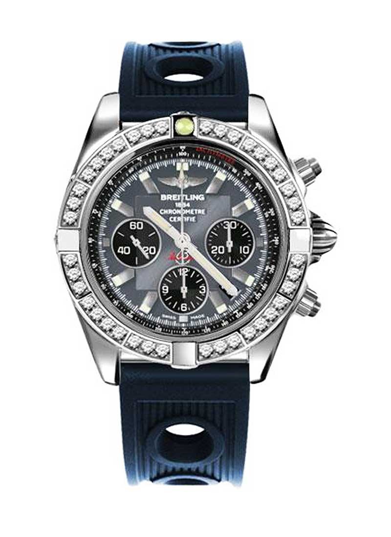 Breitling Chronomat Chronograph 44mm Automatic in Steel with Diamond Bezel