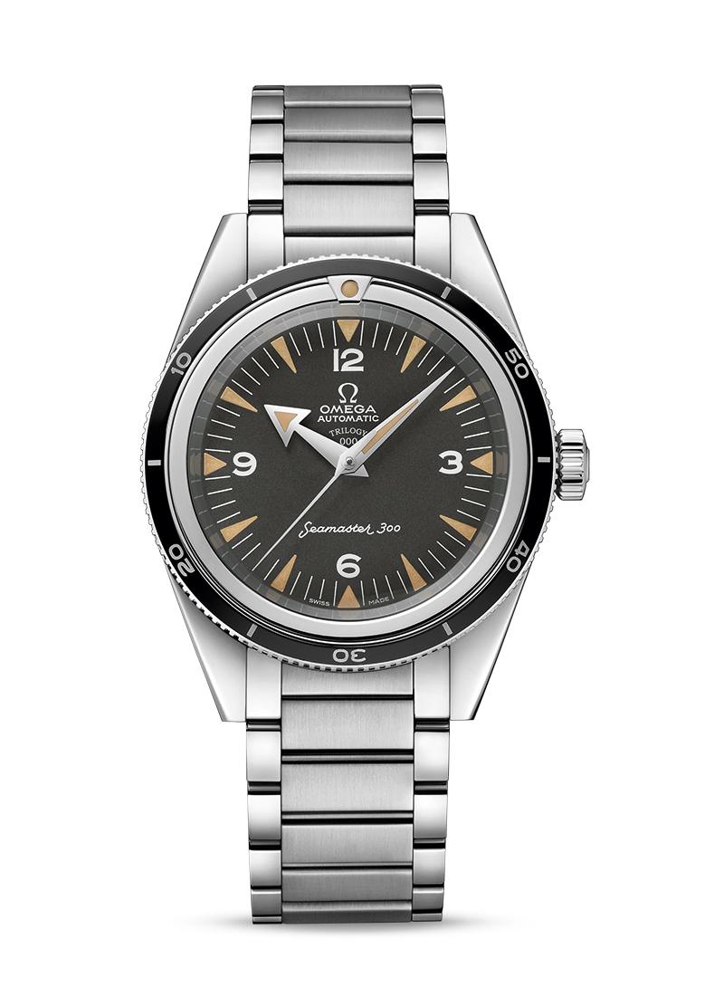 Seamaster 300 Master Co-Axial in Steel on Steel Bracelet with Black Dial