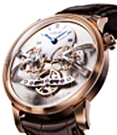 Legacy Machine N2 LM2 in Rose Gold on Brown Crocodile Leather Strap with White Roman Dial