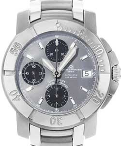 Capeland Chronograph 40mm Automatic in Steel on Steel bracelet with Grey Dial-Black Subdials