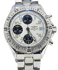 Colt Chronograph in Steel on Steel Bracelet with White Dial