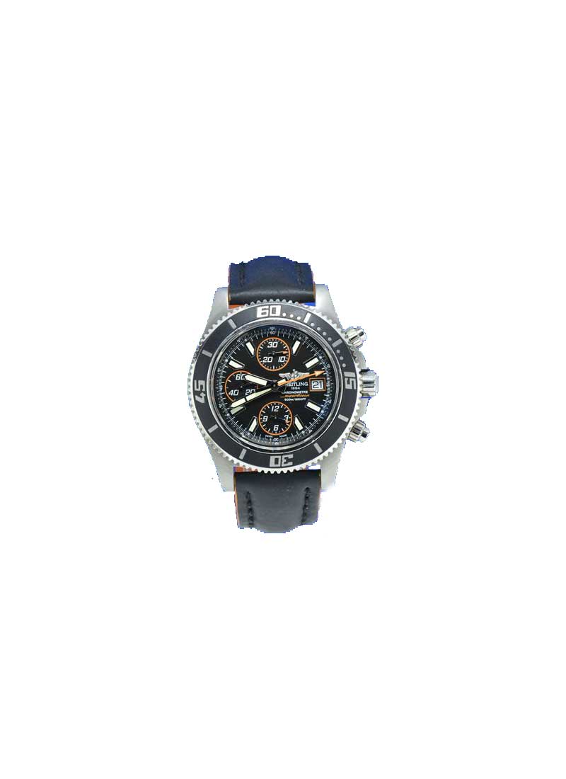 Breitling Superocean Abyss Chronograph II 44mm Automatic in Steel with Black Bezel