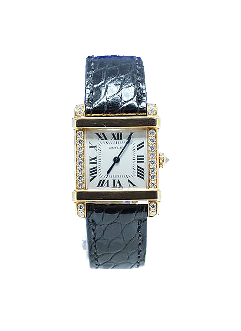 Cartier Tank Chinoise in Yellow Gold with Diamond Case