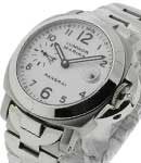 PAM 51 - Marina Automatic in Steel on Steel Bracelet with White Dial - Limited Edition of 600Pcs