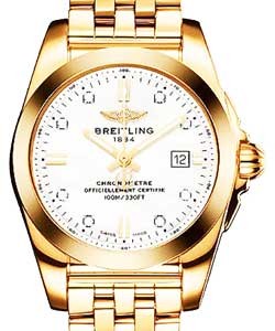 Galactic 29 SleekT in Rose Gold on Rose Gold Pilot Bracelet with Mother of Pearl With Diamonds Dial