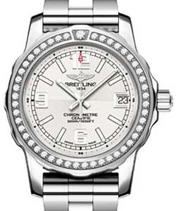 Colt Lady 33mm Quartz in Steel with Diamond Bezel on Steel Bracelet with Silver Dial