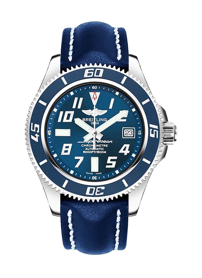 Breitling Superocean 42mm Automatic in Steel with Blue Bezel