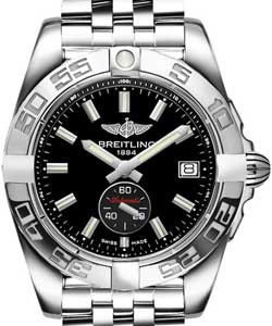Galactic 36 Automatic in Steel On Steel Bracelet with Black Dial