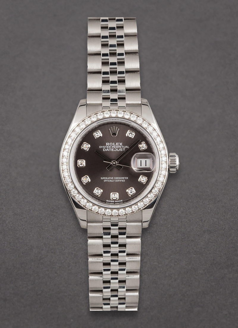 Rolex Unworn Datejust 28mm Automatic Steel with Diamond Bezel