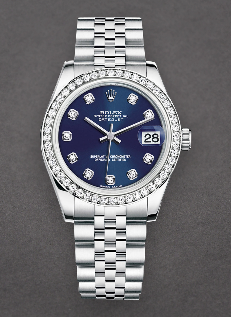 Rolex Unworn Datejust 31mm in Steel with Diamond Bezel