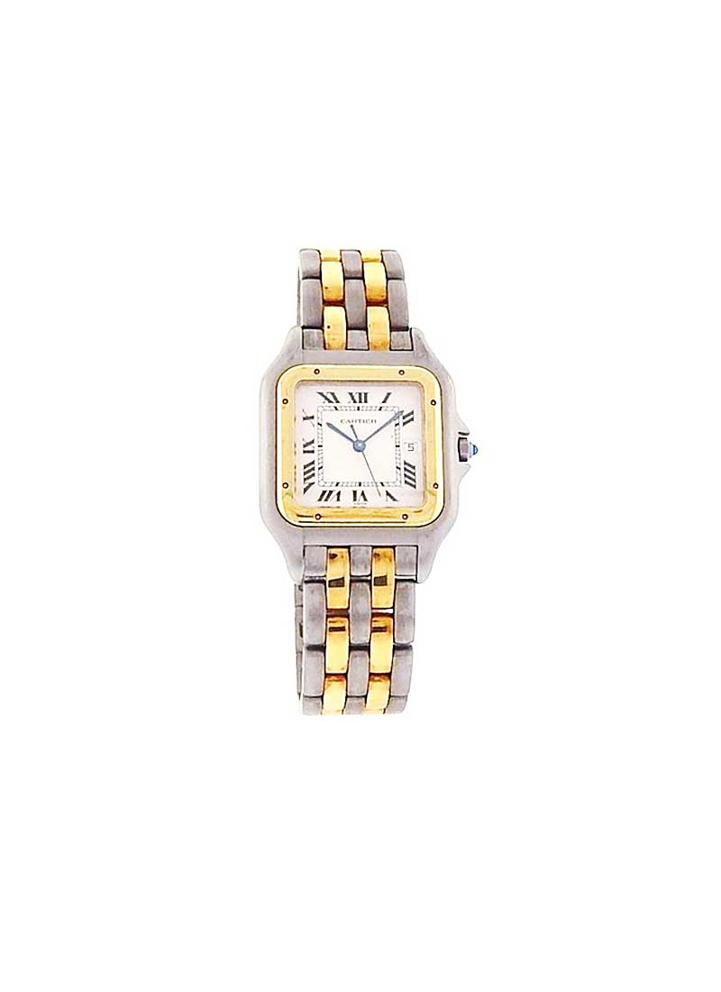 Cartier Panther Two Tone in Steel with Yellow Gold Bezel
