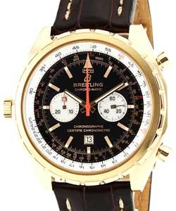 Chronomatic Chronograph Limited Edition in Rose Gold on Brown Crocodile Leather Strap with Black Dial