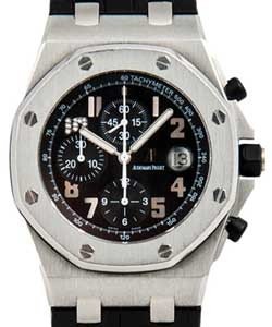 Royal Oak Offshore Jay-Z 10th Anniversary in Steel - Limited Edition on Black Alligator Leather Strap with Black Dial