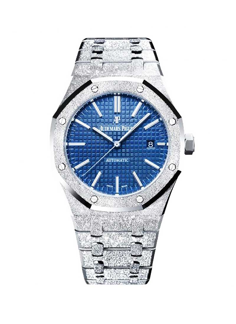 Audemars Piguet Royal Oak Date in Froasted White Gold