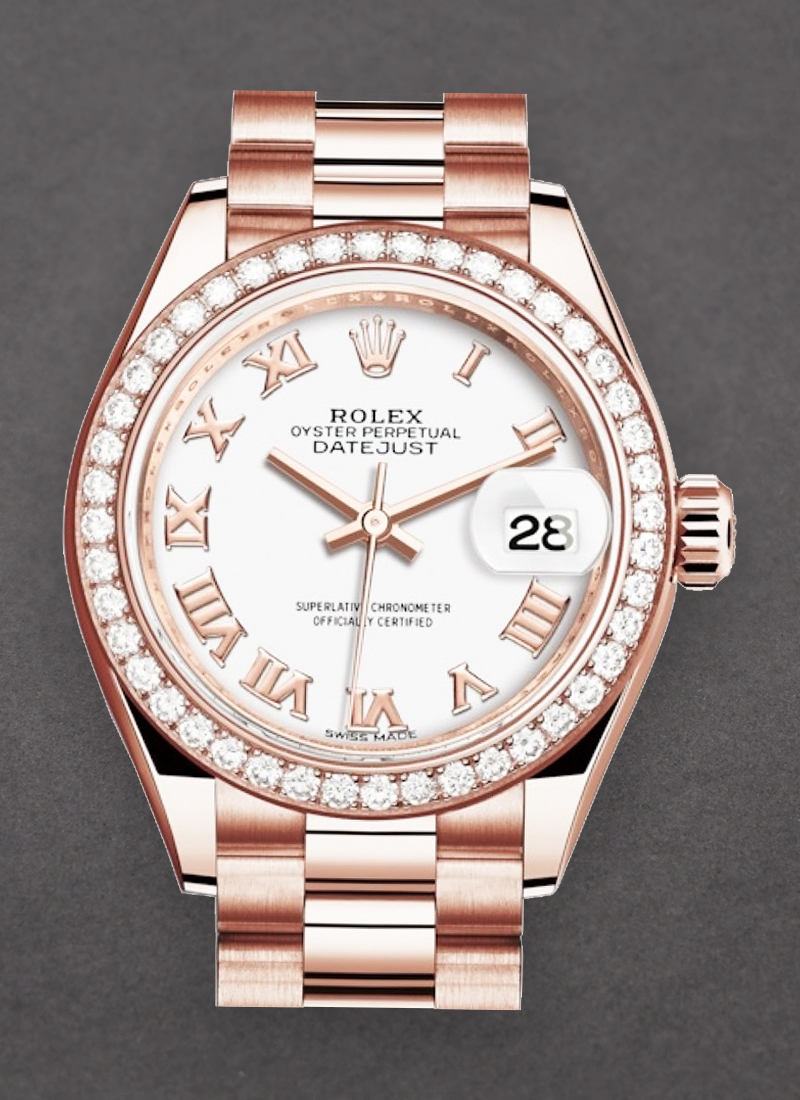 Rolex Unworn Datejust 28mm Automatic in Rose Gold