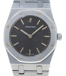 Royal Oak in Stainless Steel on Steel Bracelet with Black Dial