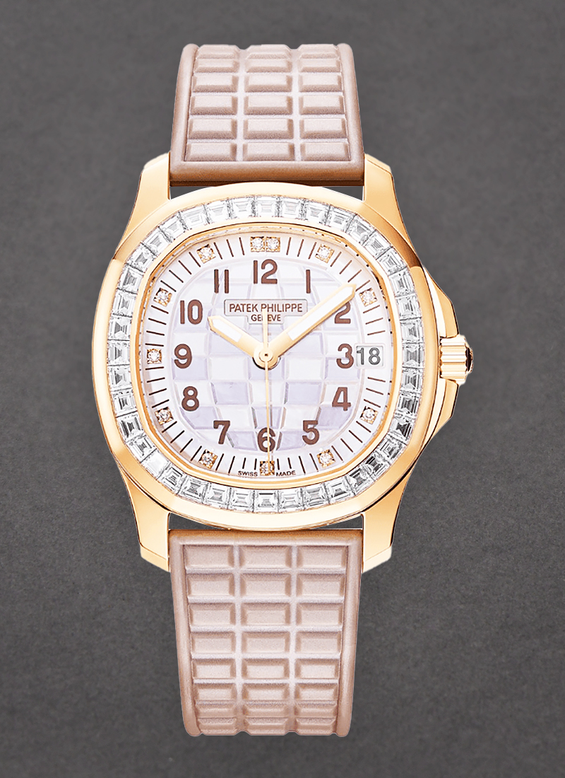 Patek Philippe Aquanaut 5072 in Rose Gold with Diamond Bezel