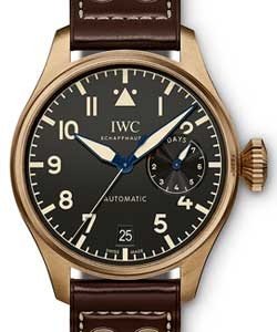 Big Pilot Heritage in Bronze - Limited Edition to 1500 pcs. On Brown Calfskin Leather Strap with Black Dial