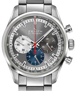El Primero Chronomaster in Steel on Steel Braclet with Grey Dial