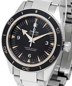 Seamaster 41mm Automatic in Steel On Steel Bracelet with Black Dial