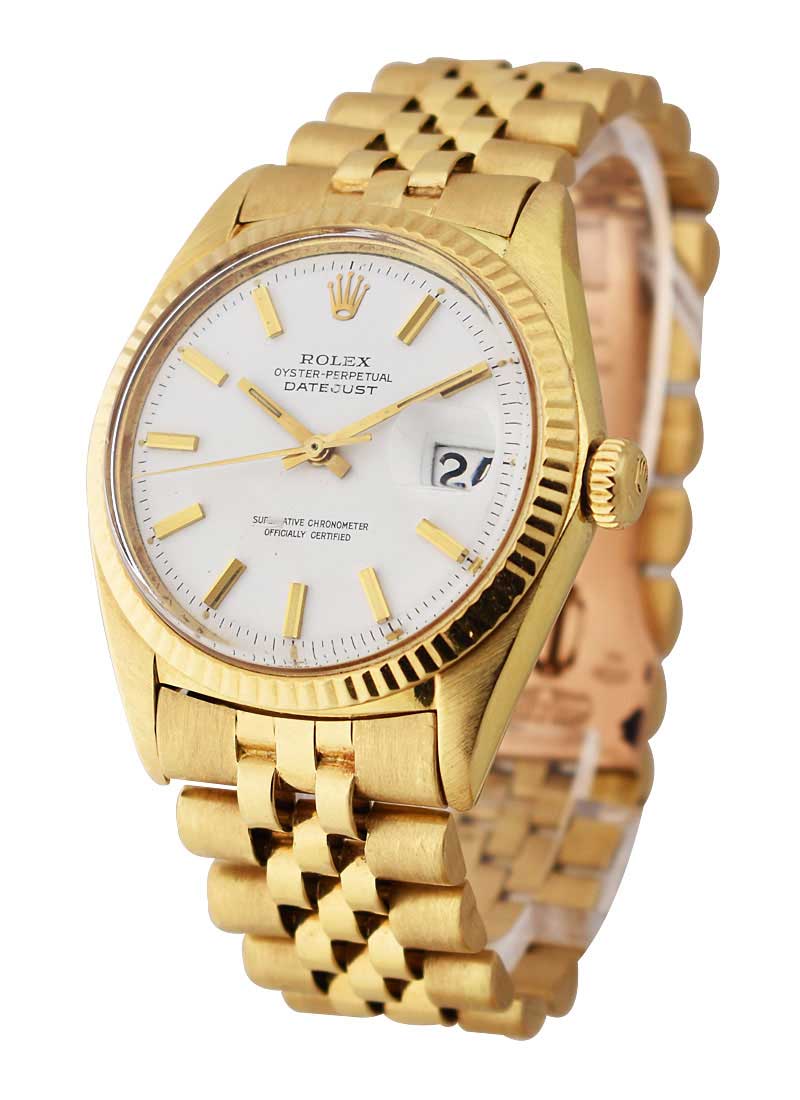 Pre-Owned Rolex Men's Datejust 36mm in Yellow Gold -1970s