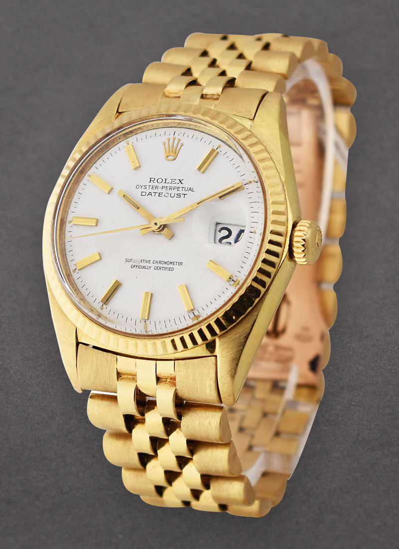 Pre-Owned Rolex Men's Datejust 36mm in Yellow Gold -1970s