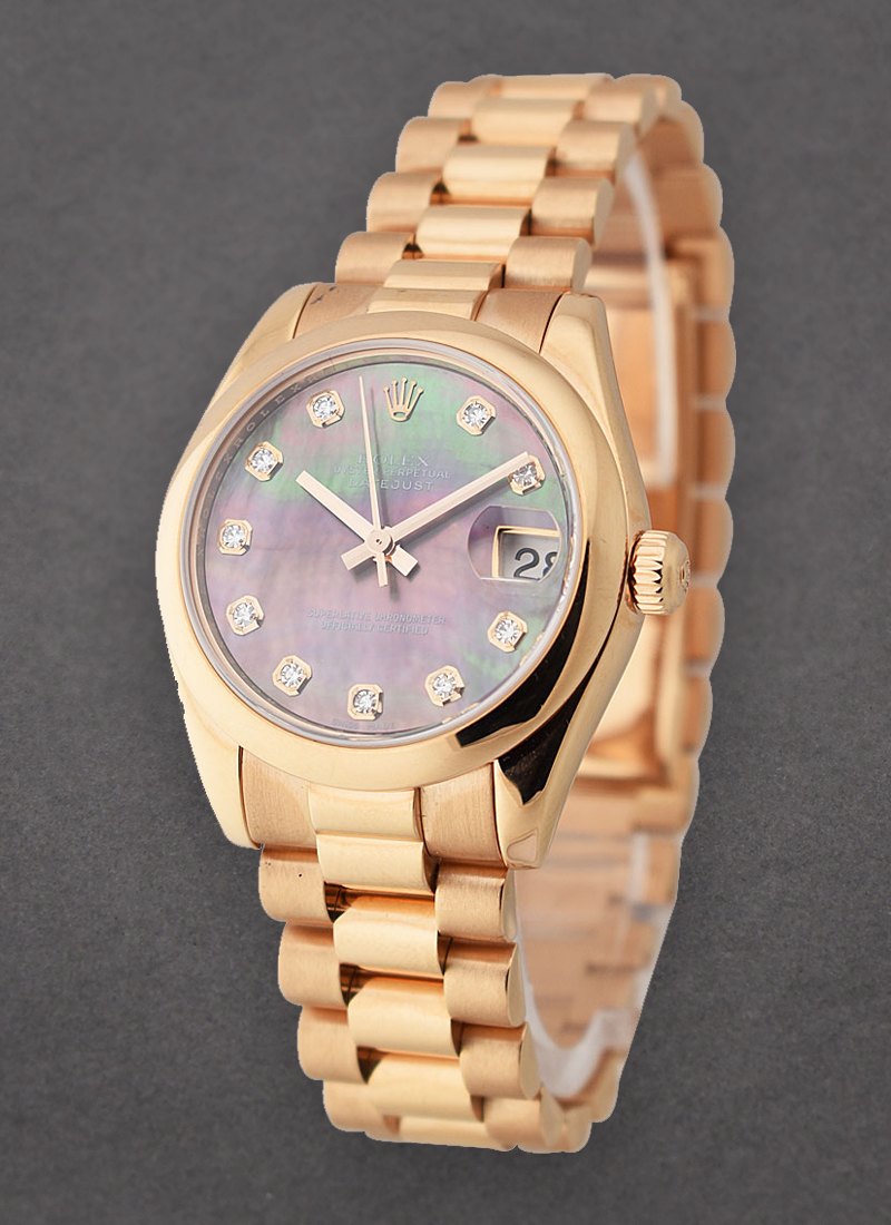 Pre-Owned Rolex President 31mm - Rose Gold - Smooth Bezel