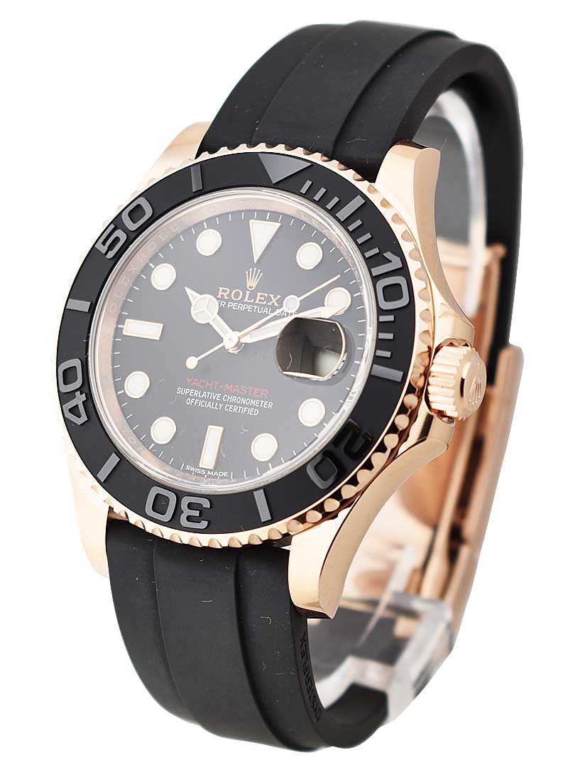 116655_used_black_rubber Rolex Yacht-Master I Rose Gold 