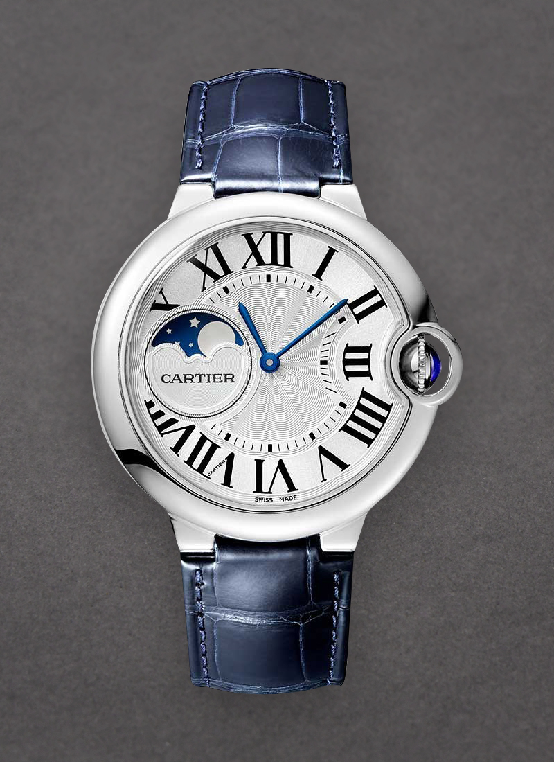 Cartier Ballon Bleu de Cartier Moon Phase in Steel