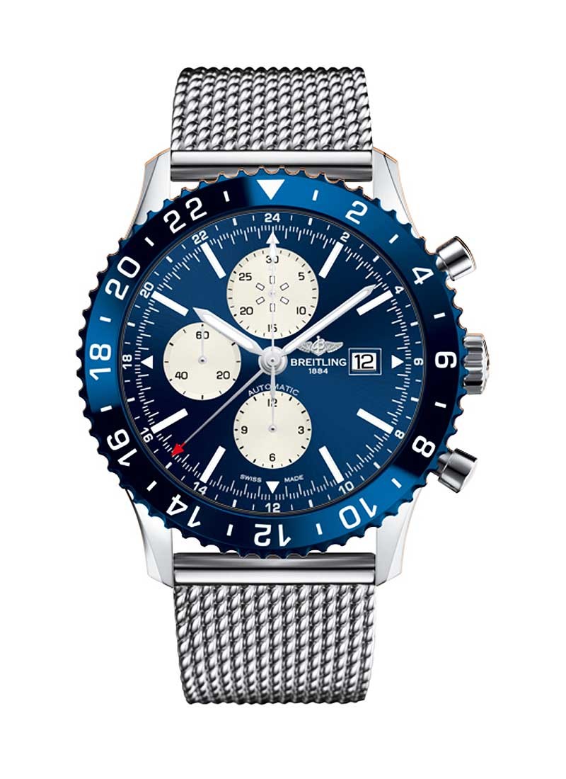 Breitling Chronoliner 30mm Automatic in Stainless Steel with Blue Ceramic Bezel