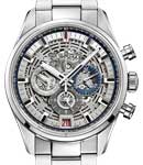 Chronomaster El Primero Full Open Automatic in Steel on Steel Bracelet with Skeleton Dial