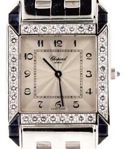 Classiques in White Gold with Diamond Bezel on White Gold Bracelet with White Dial