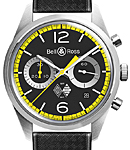 Vintage 126 Chronograph Renault Sport 40th Anniversary in Steel on Black Rubber Strap with Black Dial