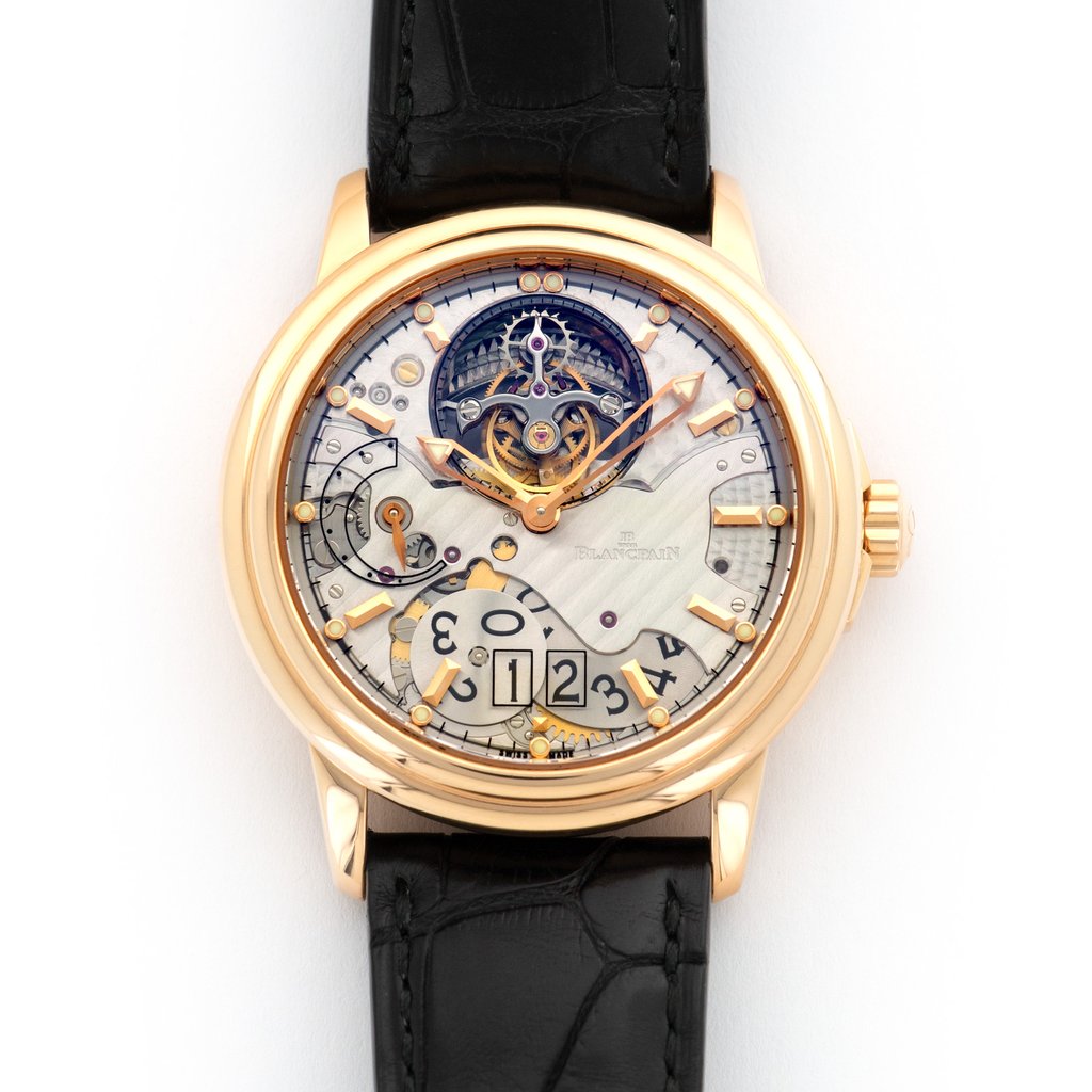 Tourbillon Transparence 38mm in Rose Gold on Black Crocodile Leather Strap with Skeleton Dial