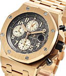 Royal Oak Offshore Chronograph in Rose Gold on Roe Gold Bracelet with Grey Arabic Dial
