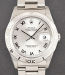 Datejust 36mm in Steel with Turn-O-Graph Bezel on Oyster Bracelet with Silver Roman Dial